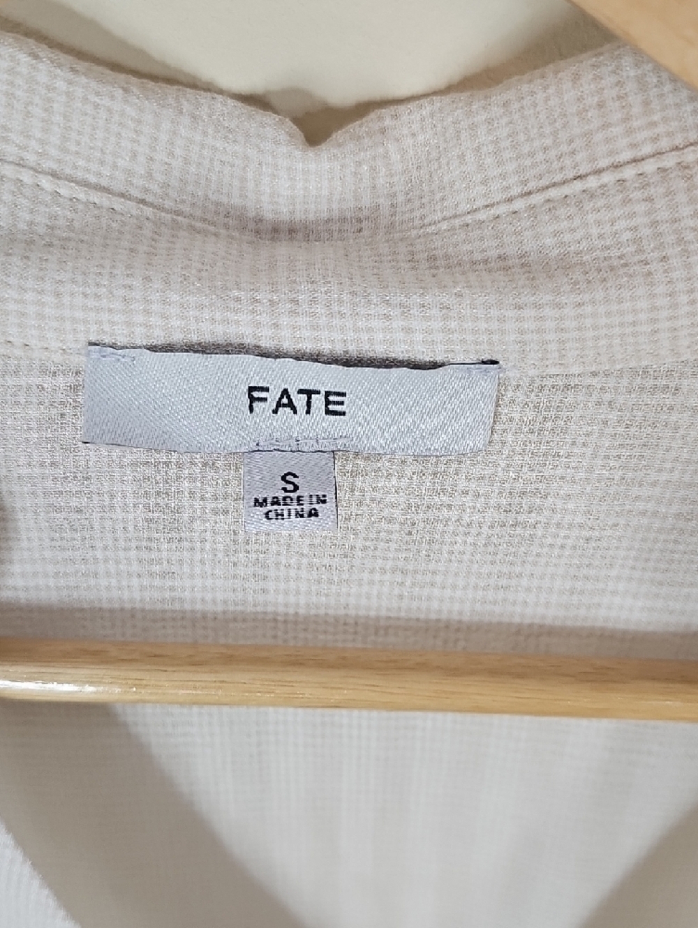 Fate Cream Collared Smocked Waist Puff Sleeve Crop Blouse S Cottagecore Boho - Picture 3 of 8